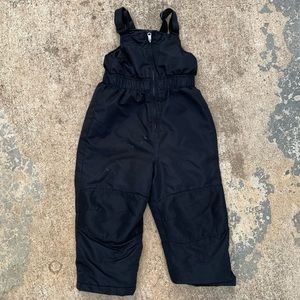 Black Kids Ski Bib